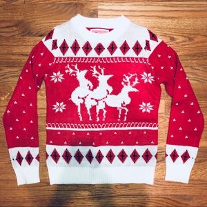 Tipsy Elves Christmas Sweater Ménage Reindeer